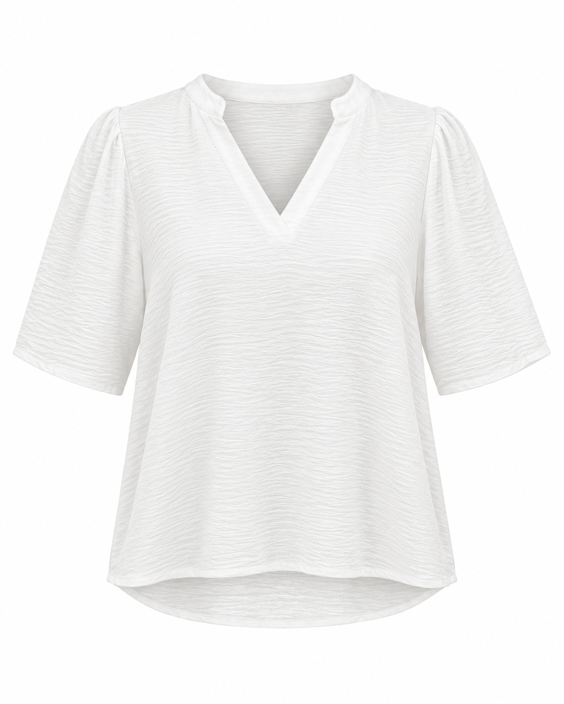 Halbarm-Bluse mit V-Ausschnitt von Lolaliza