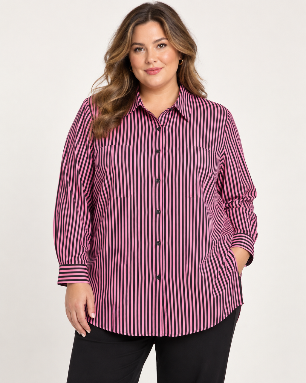 Longbluse mit Streifen von Studio Untold