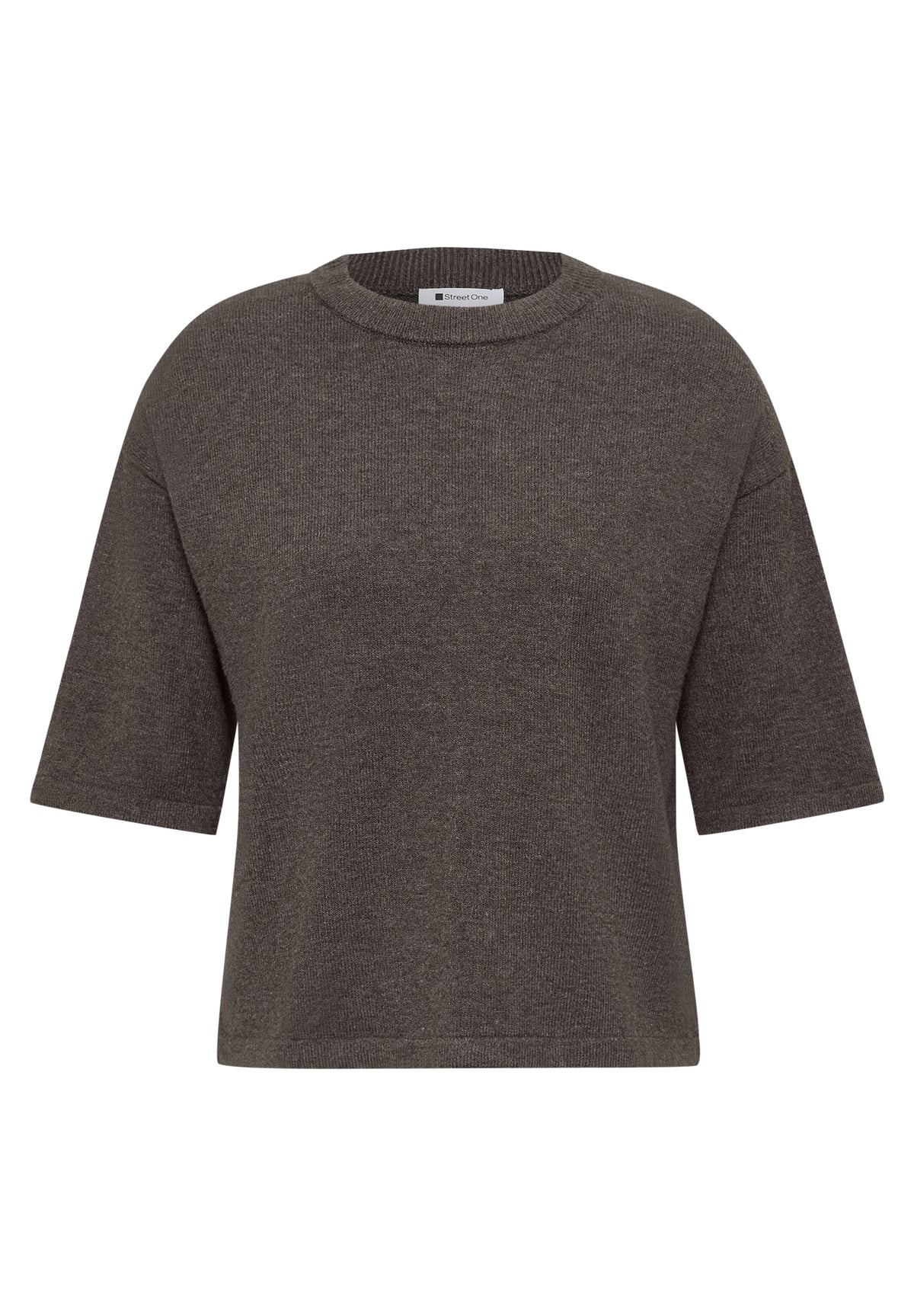 3/4-Arm Pullover mit Rundhals
