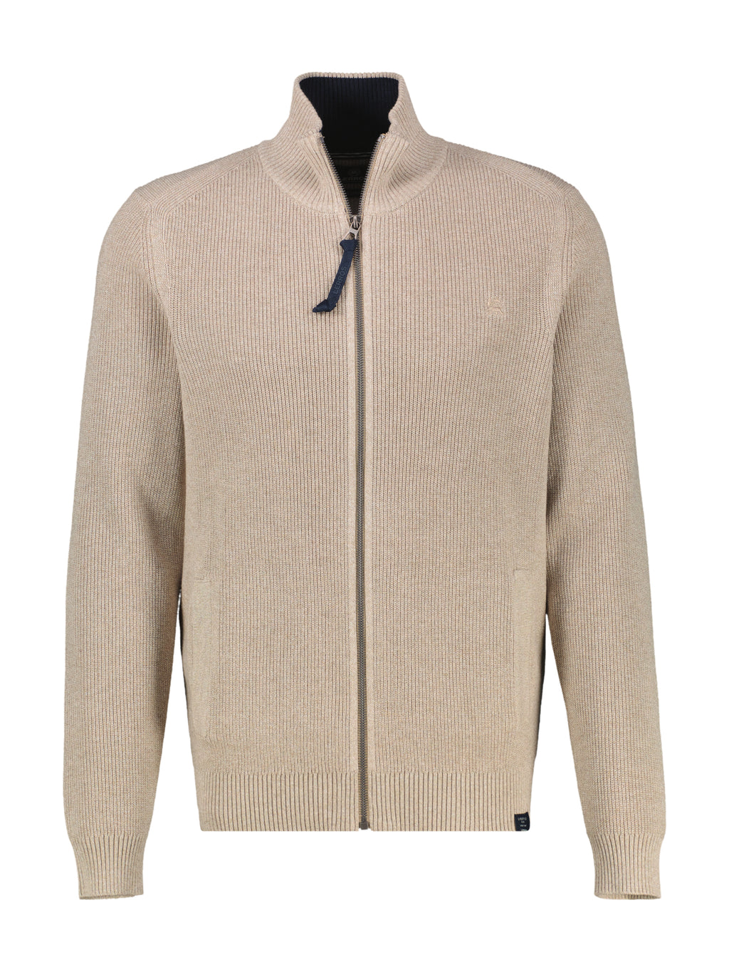Strickjacke mit Stehkragen aus Baumwolle von Lerros