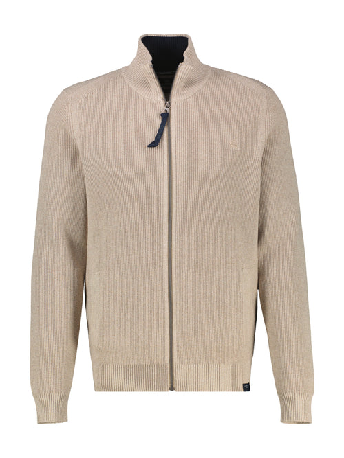 Strickjacke mit Stehkragen aus Baumwolle von Lerros