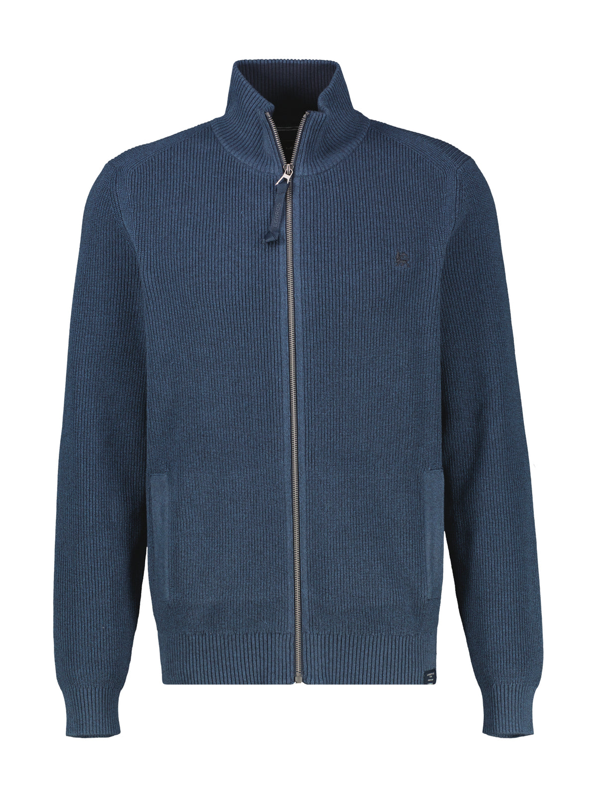 Strickjacke mit Stehkragen aus Baumwolle von Lerros