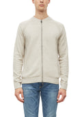 Strickjacke mit Reißverschluss in Beige von s.Oliver