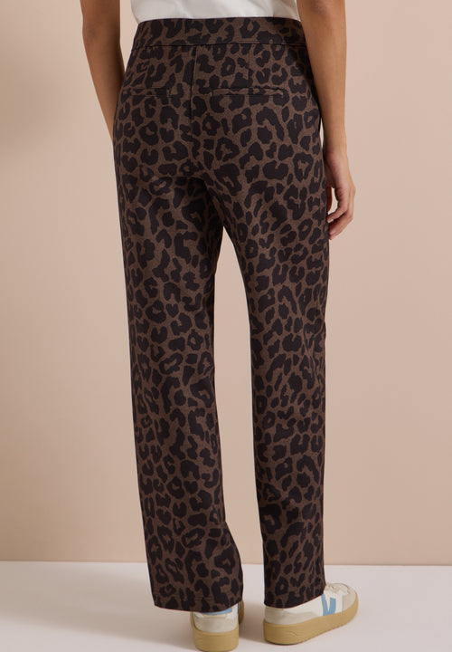 Straight-Leg-Hose Neele mit Leo-Muster von Cecil