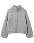 Strickjacke Lunea mit Reißverschluss von Houy Mode