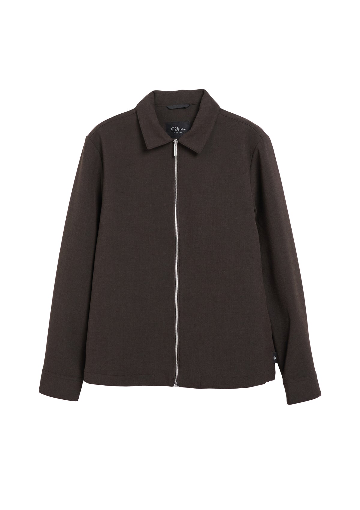 Hemdjacke in Wolloptik mit Reißverschluss von s.Oliver BLACK LABEL