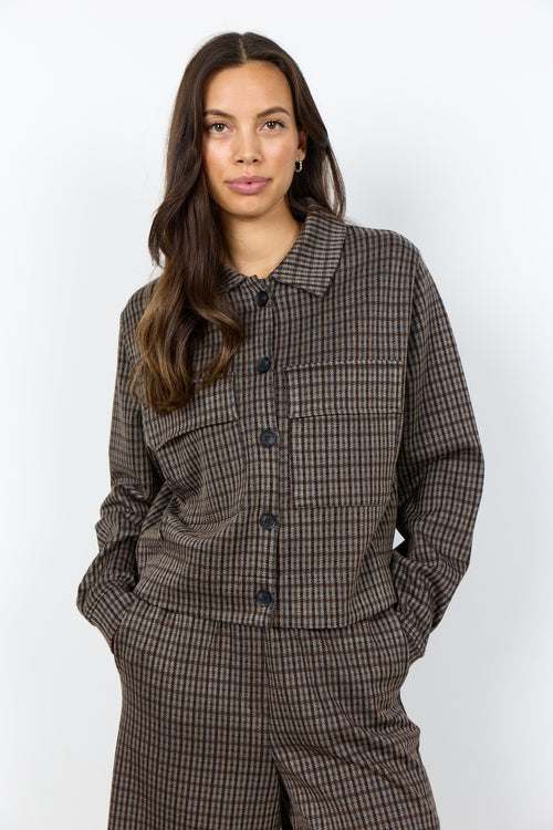 Jacke Hekla mit Karodruck von Soyaconcept