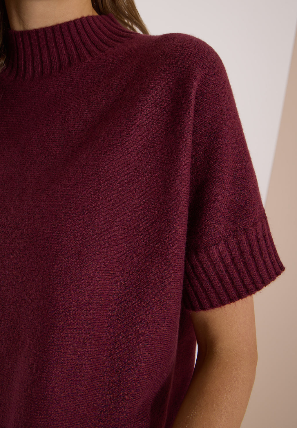 Dolman Pullover mit Turtle Neck