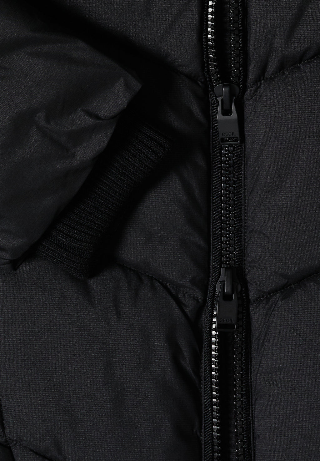 Puffer-Jacke in Midi-Länge mit Kapuze