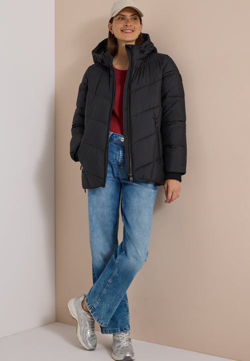 Softshelljacke in Midi-Länge mit Kapuze von Cecil