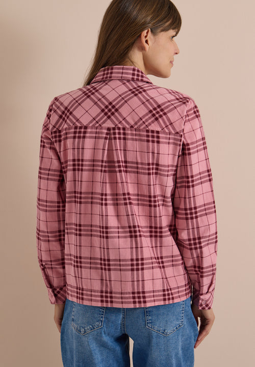 Cord-Hemdbluse mit Karomuster von Cecil