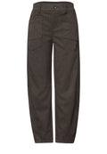 High Waist Barrel Leg Hose mit Elastikbund