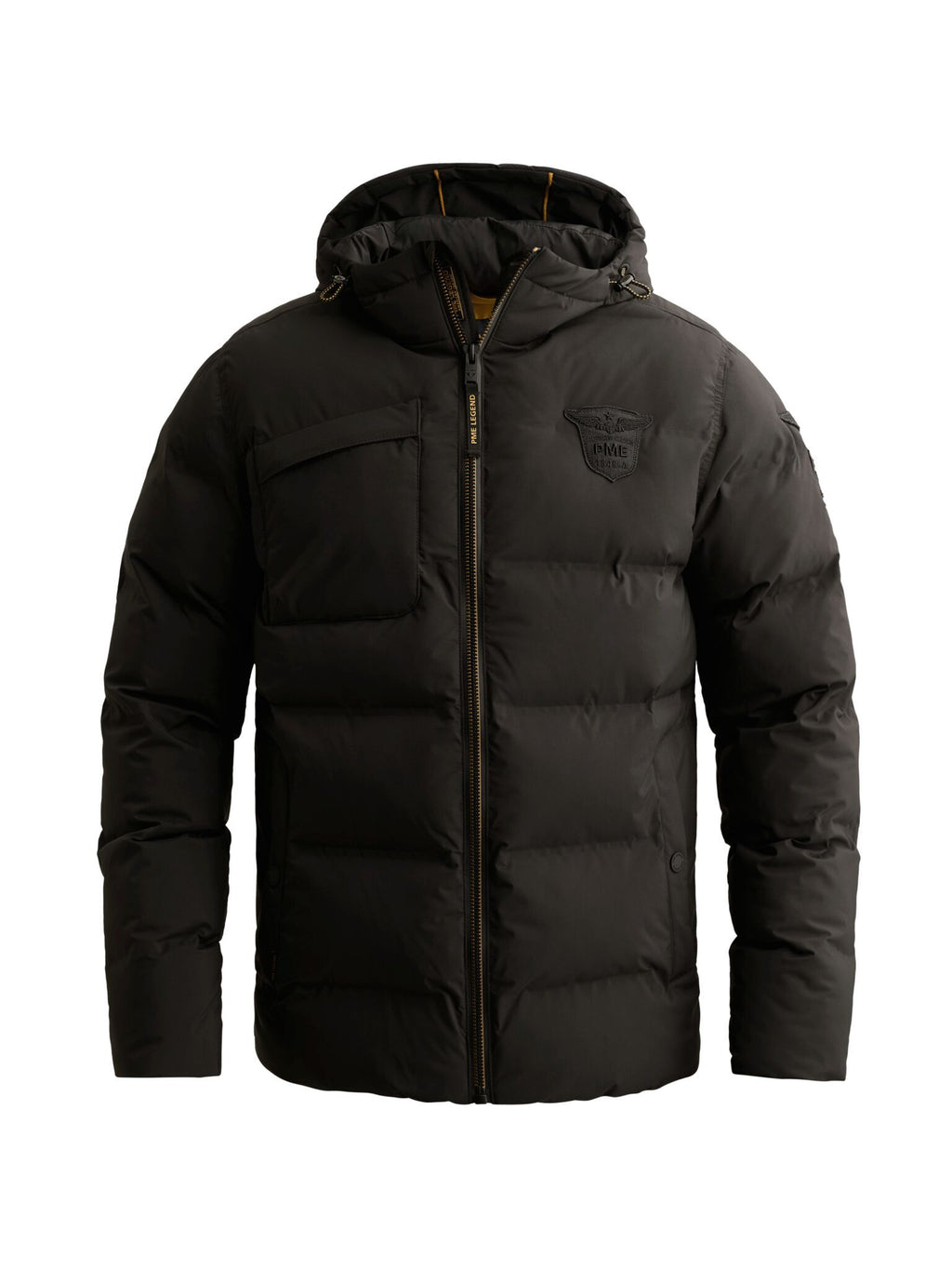 Steppjacke Airship mit Kapuze in Schwarz von PME Legend