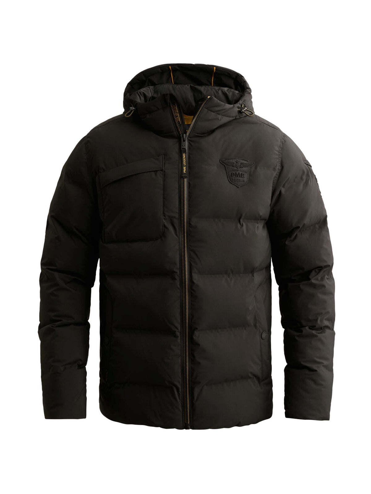 Steppjacke Airship mit Kapuze in Schwarz von PME Legend