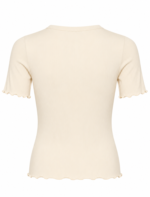 Ripp-T-Shirt mit gewellten Kanten von Saint Tropez