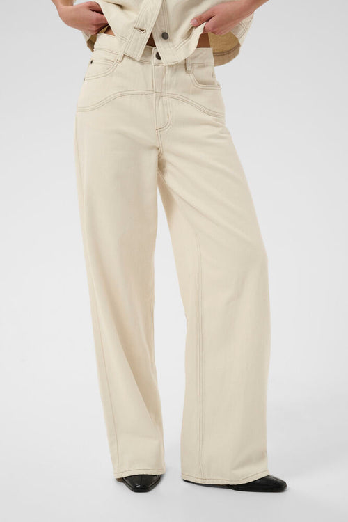 Weite Jeans Catharina in Creme von Kaffe