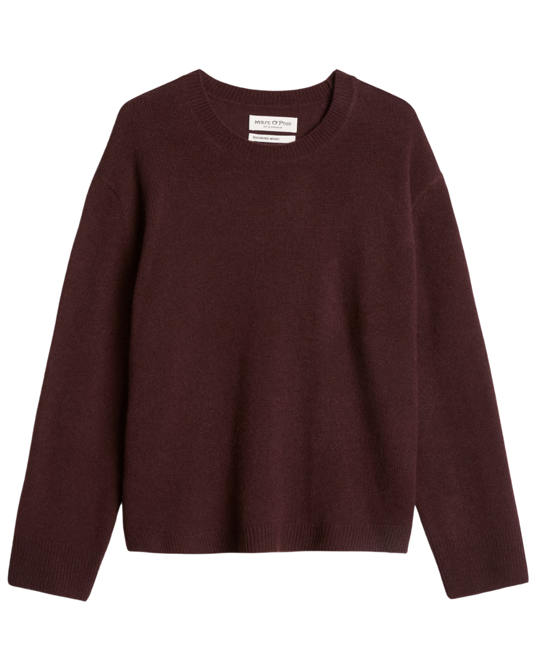 Schurwollpullover mit Rundhals von Marc O'Polo