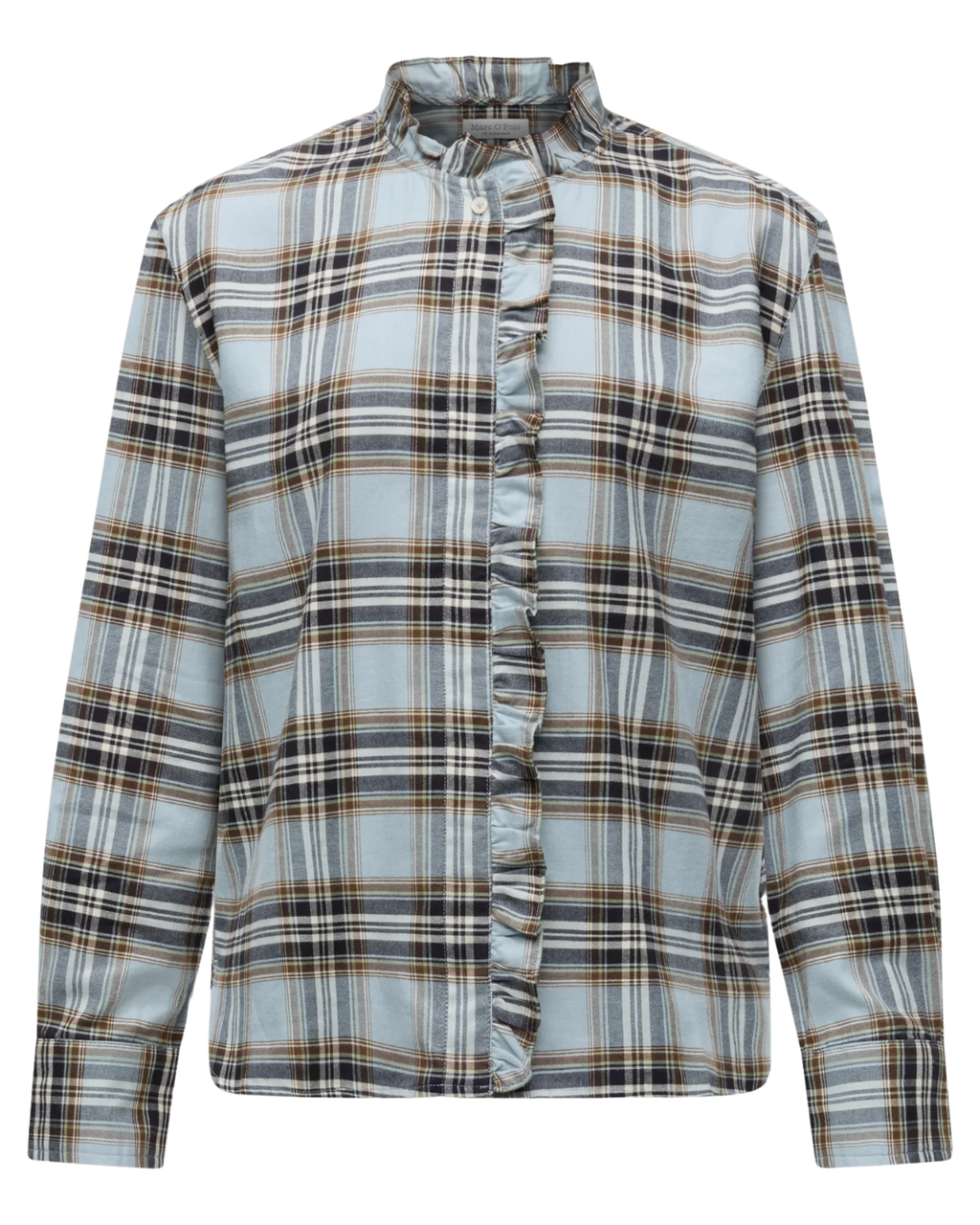 Karobluse mit Rüschen-Maokragen von Marc O'Polo