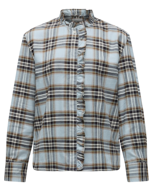 Karobluse mit Rüschen-Maokragen von Marc O'Polo