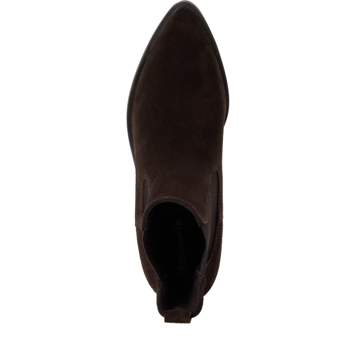 Chelsea Boots aus Veloursleder in Mocca von Tamaris