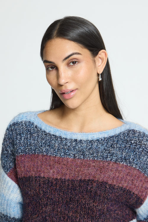 Streifen-Strickpullover Zulu von Ichi