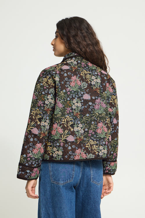 Jacke Hulina mit Blumen-Jacquard von Ichi