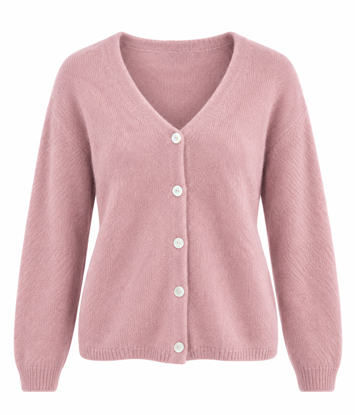 Da.Jacke Strick/Wirk - Bella Italia - rosa - one size