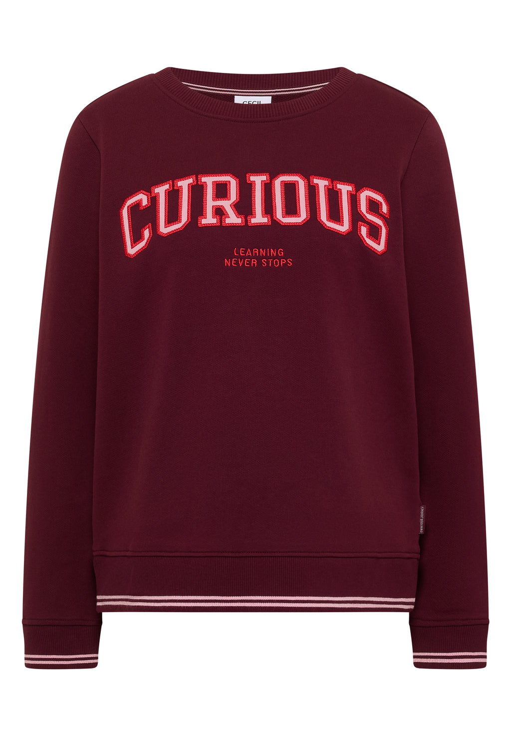Sweatshirt mit Rundhals und Stickerei