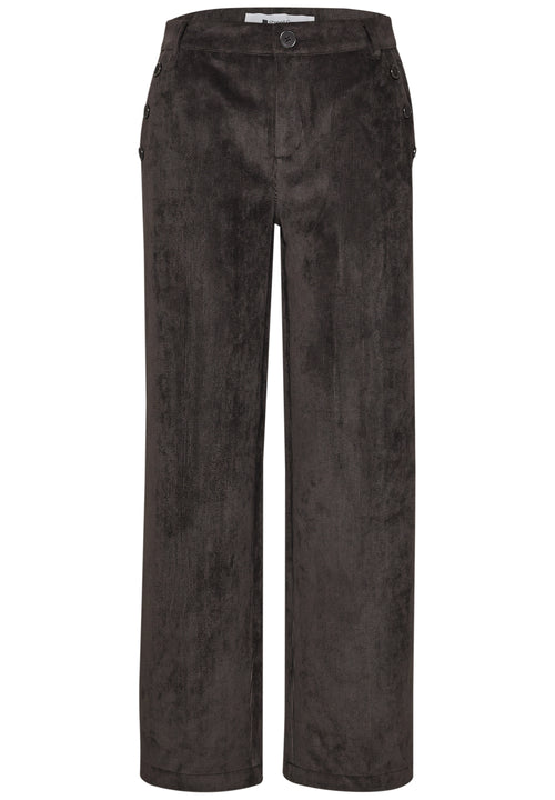 Mid Waist Straight Leg Hose mit Knöpfen