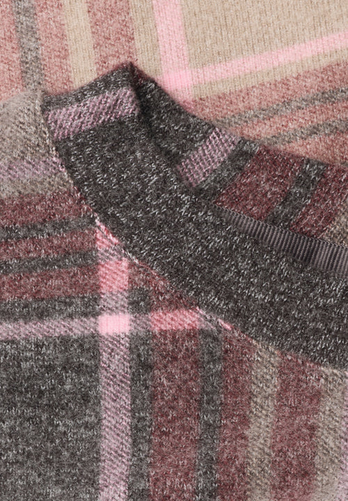 Langarm Shirt mit Rundhals und Karomuster