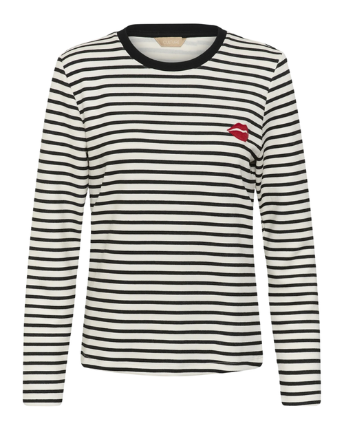 Streifen-Langarmshirt Hunta Kiss von Culture