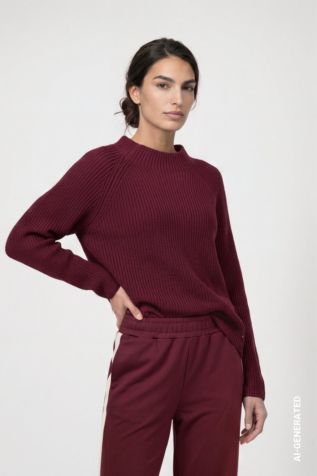 Strickpullover mit Stehkragen von Monari