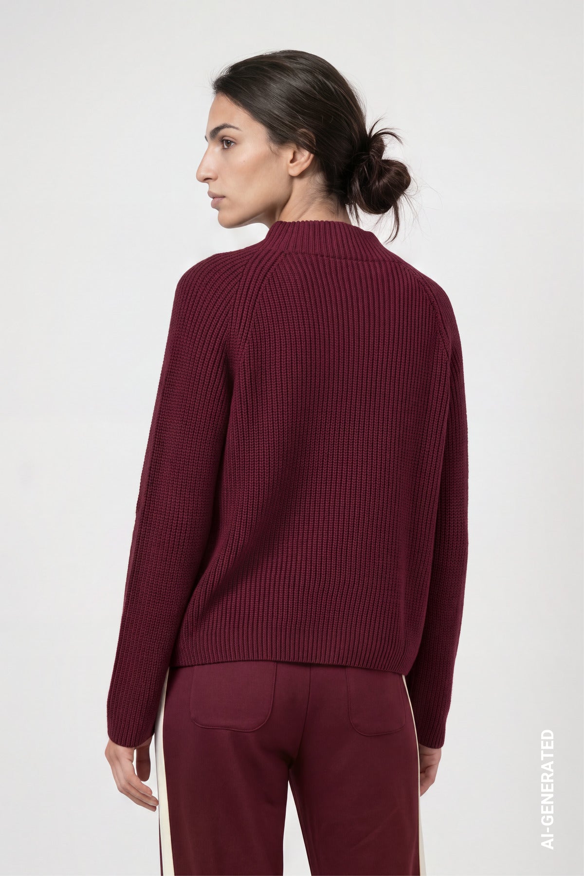 Strickpullover mit Stehkragen von Monari