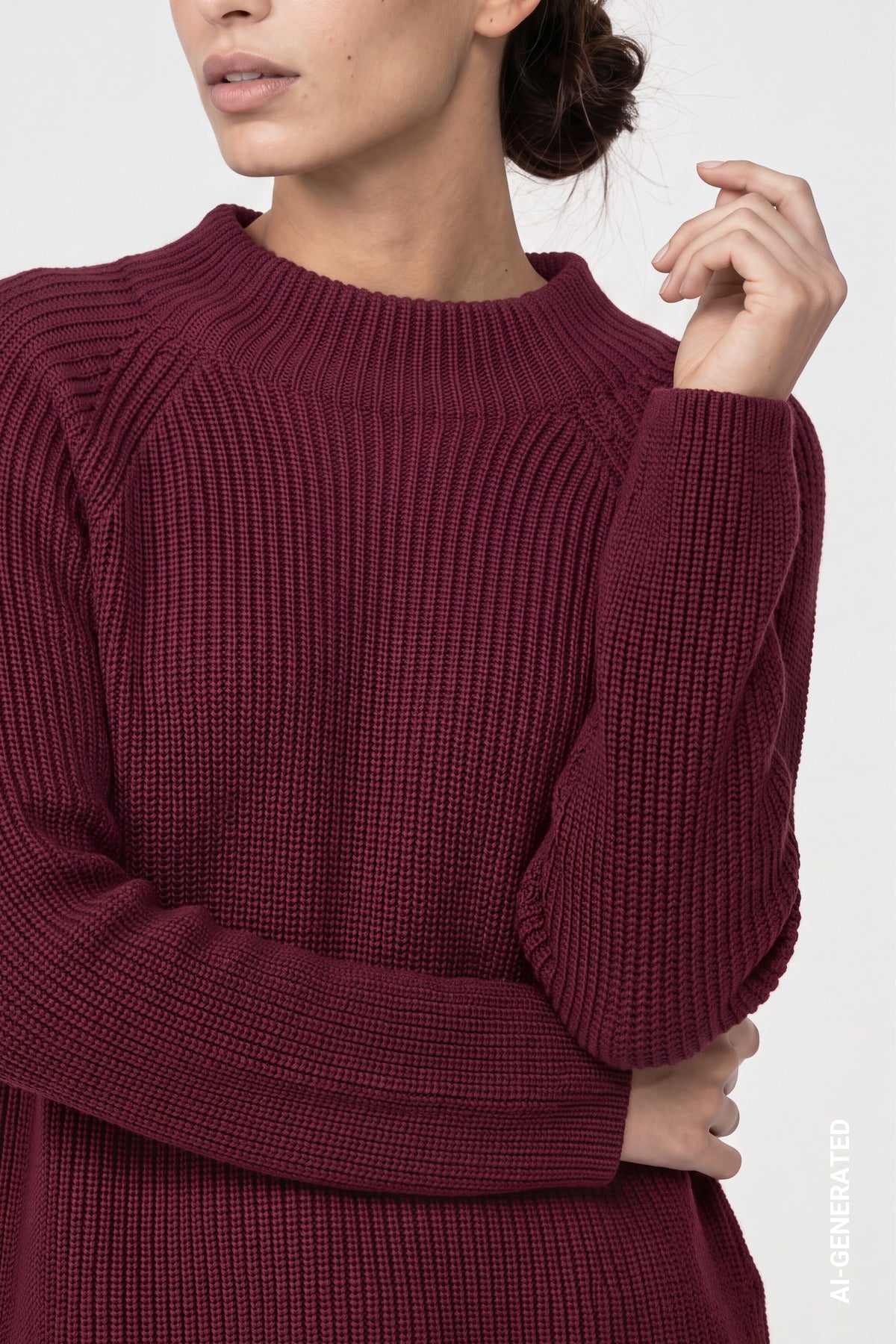Strickpullover mit Stehkragen von Monari