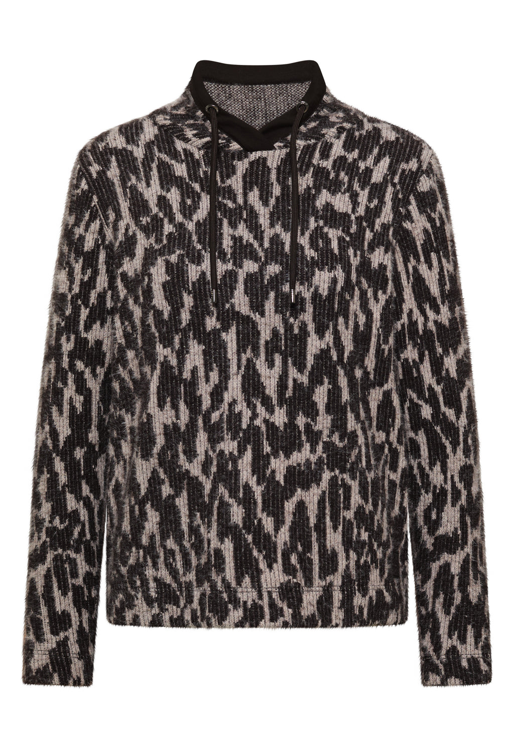 Langarm Shirt mit Fake-Kapuze von Cecil