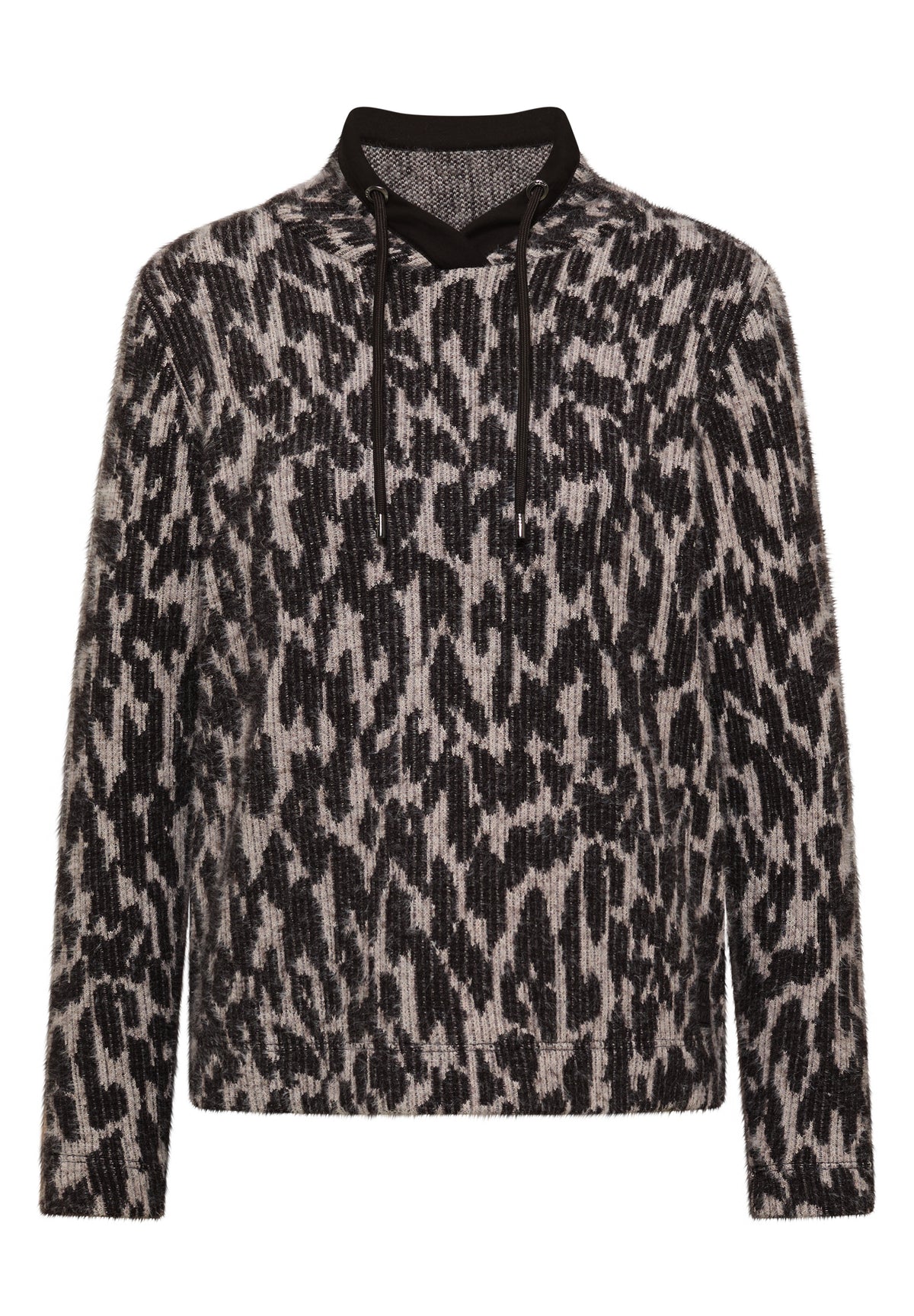 Langarm Shirt mit Fake-Kapuze von Cecil