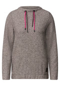 Shirt in Rippstruktur mit Funnel Neck von Cecil