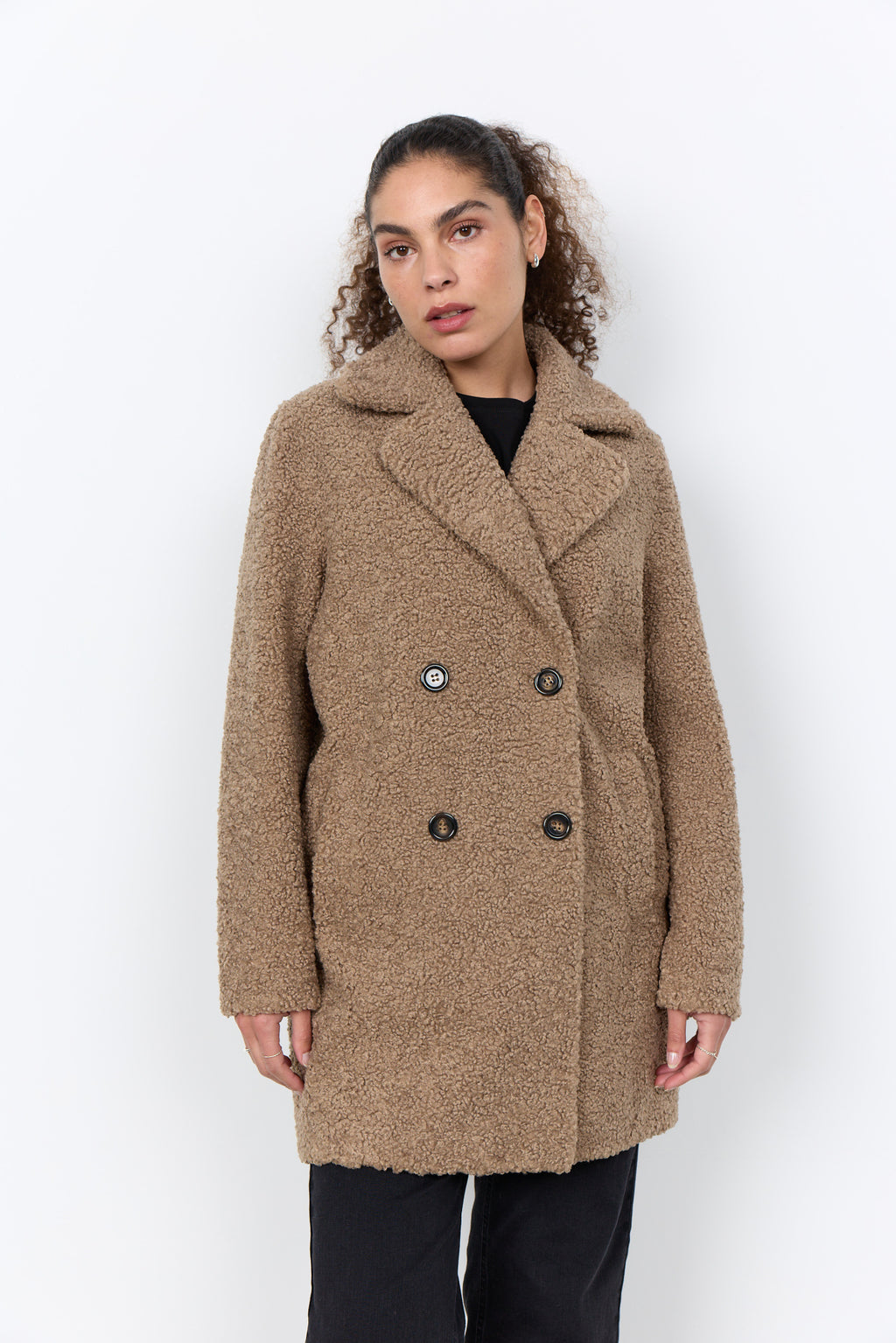 Teddy-Jacke Mukite mit Reverskragen von Soyaconcept