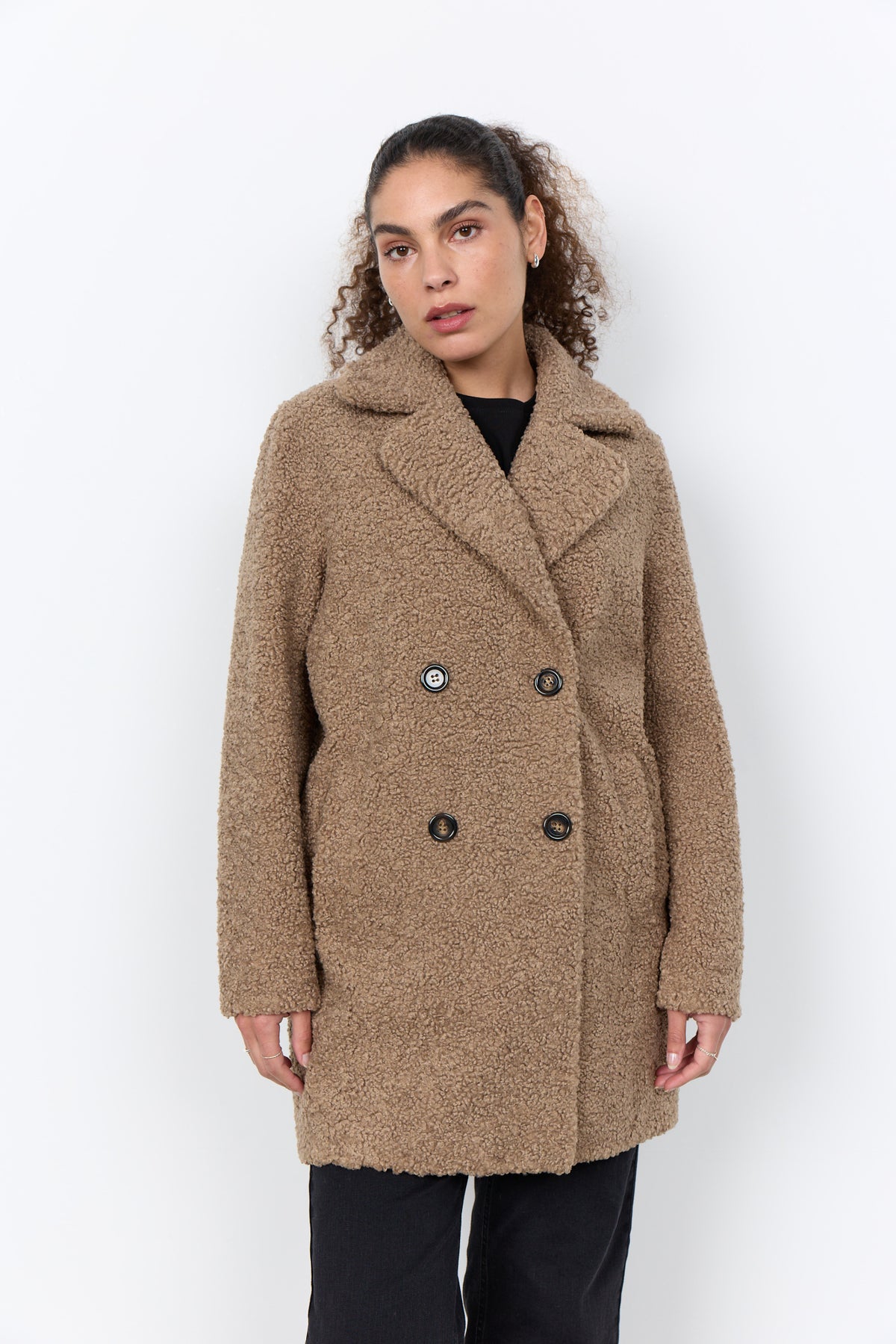Teddy-Jacke Mukite mit Reverskragen von Soyaconcept