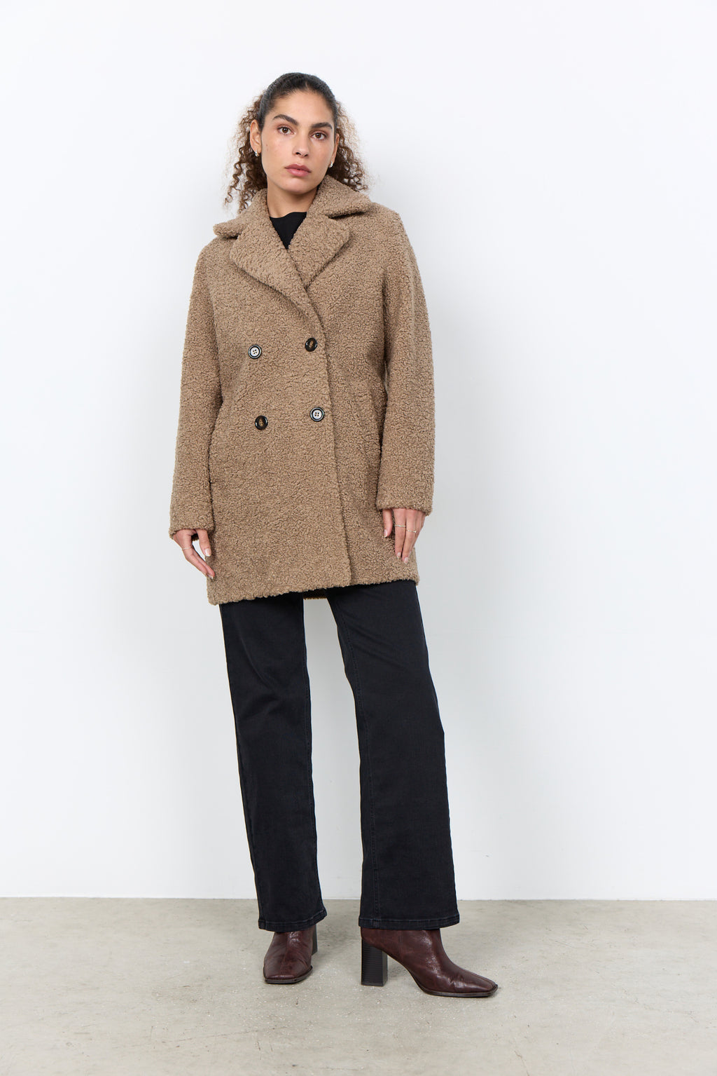 Teddy-Jacke Mukite mit Reverskragen von Soyaconcept