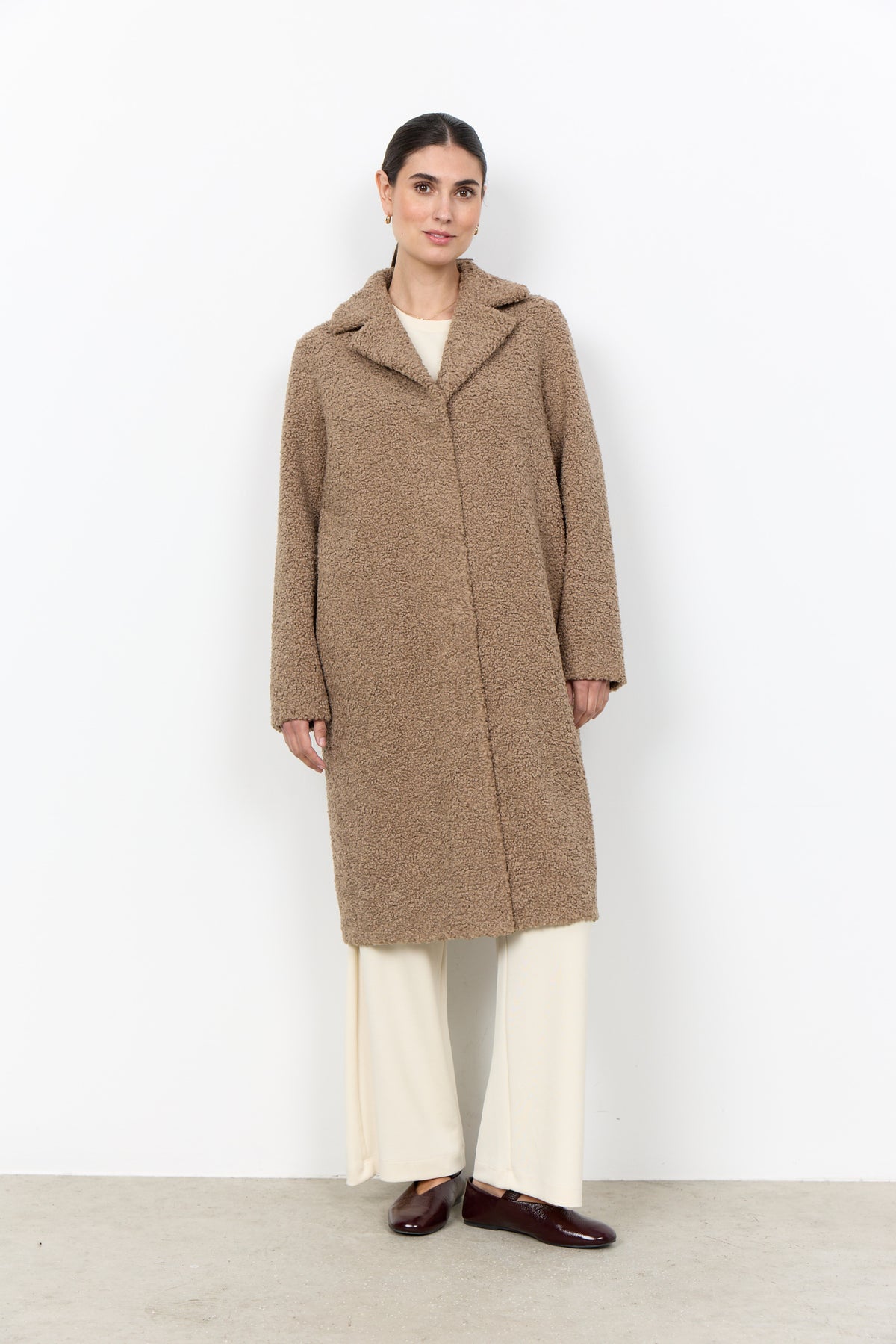 Teddy-Jacke Mukite mit kleinem Reverskragen von Soyaconcept