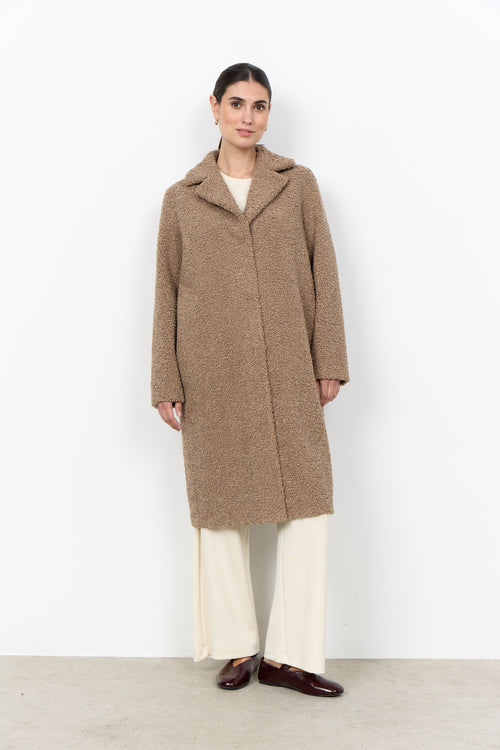 Teddy-Jacke Mukite mit kleinem Reverskragen von Soyaconcept