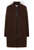 Langer Blouson mit Wollanteil
