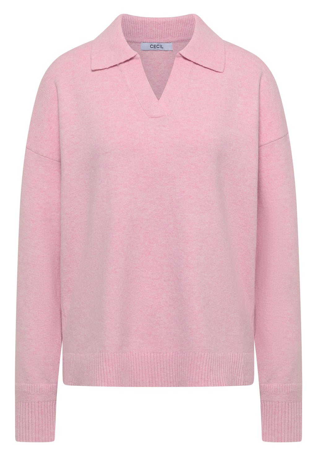 Langarm Pullover mit Polokragen von Cecil