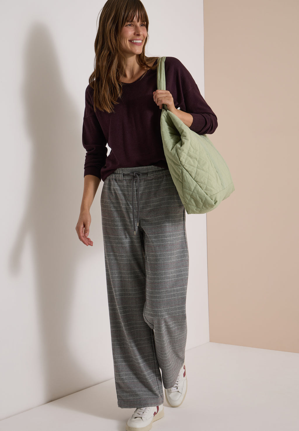 High Waist Wide Leg Hose im Loose Fit