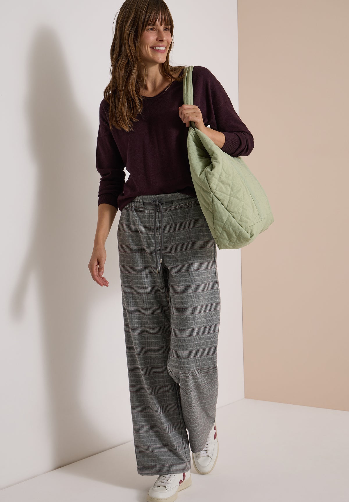 High Waist Wide Leg Hose im Loose Fit