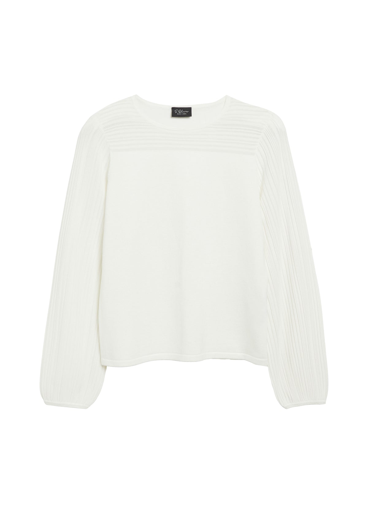 Feinstrickpullover mit Struktur-Streifen von s.Oliver BLACK LABEL