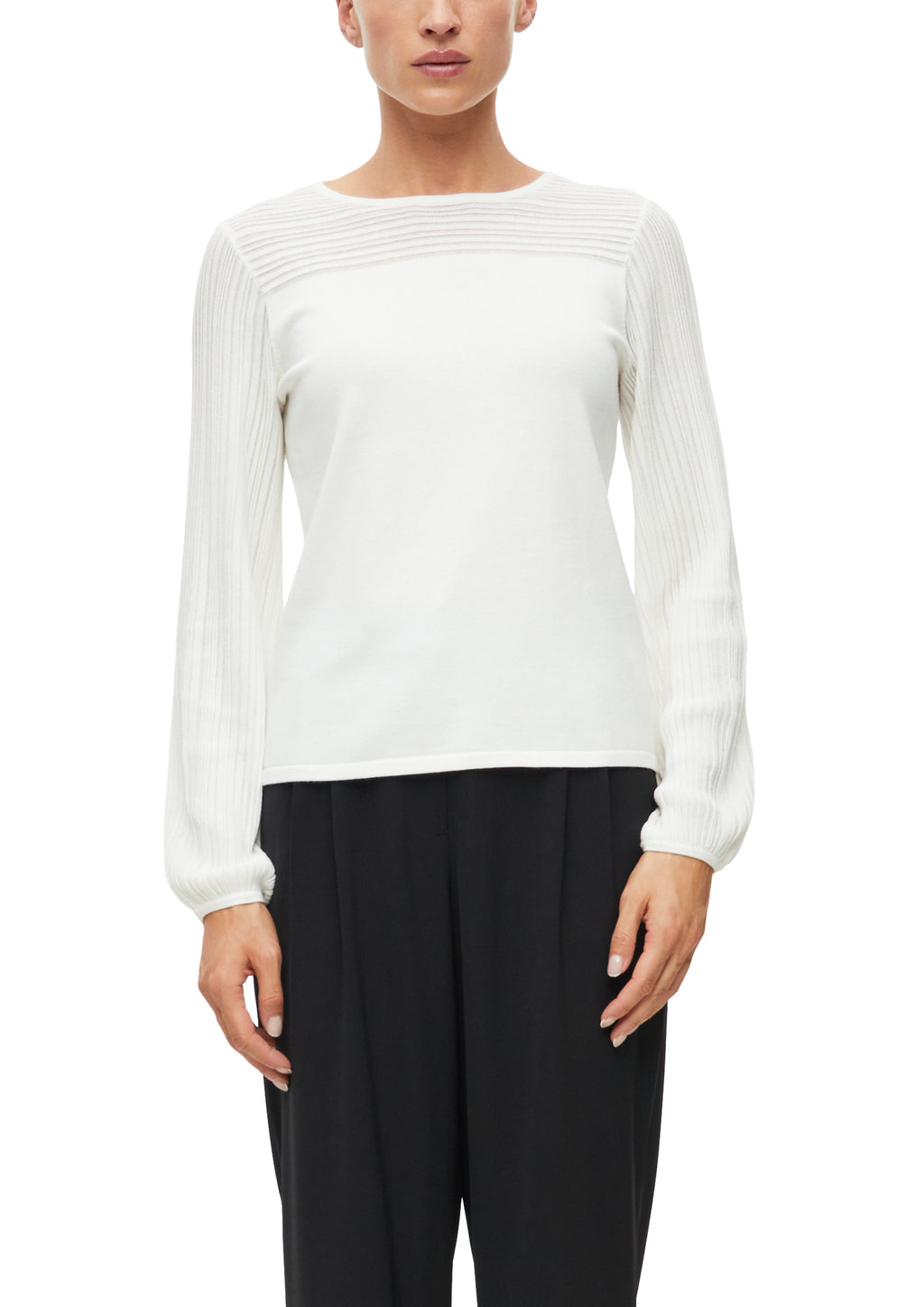 Feinstrickpullover mit Struktur-Streifen von s.Oliver BLACK LABEL