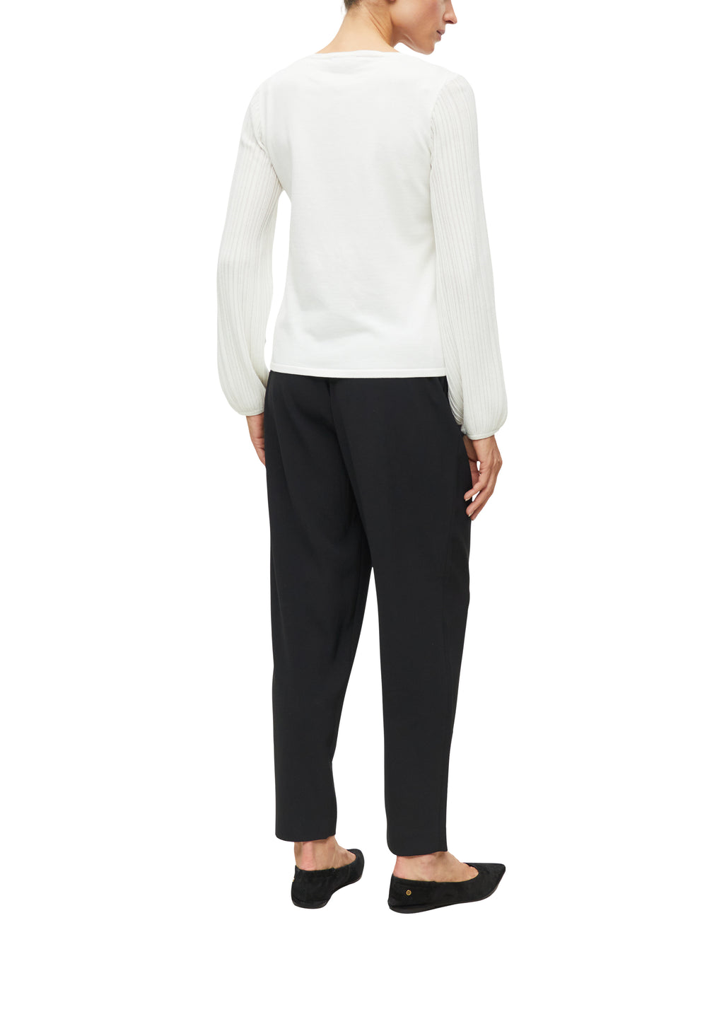 Feinstrickpullover mit Struktur-Streifen von s.Oliver BLACK LABEL