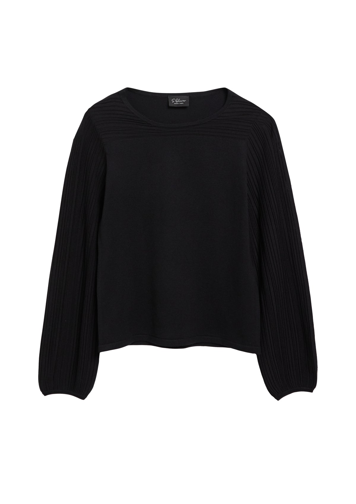 Feinstrickpullover mit Struktur-Streifen von s.Oliver BLACK LABEL